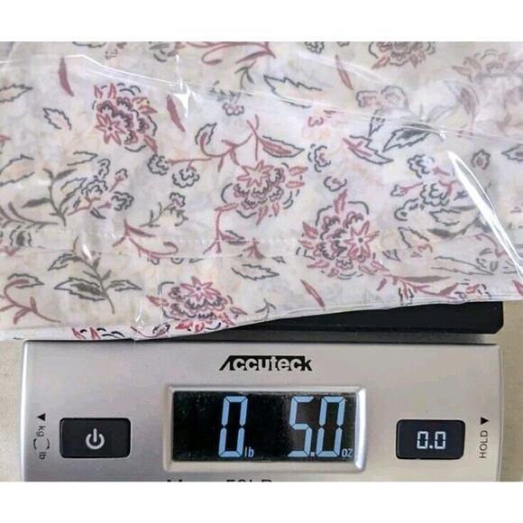 Peace & Pearls Women Plus Size 1X Floral Top Blouse Short Flutter Sleeves - Picture 8 of 8